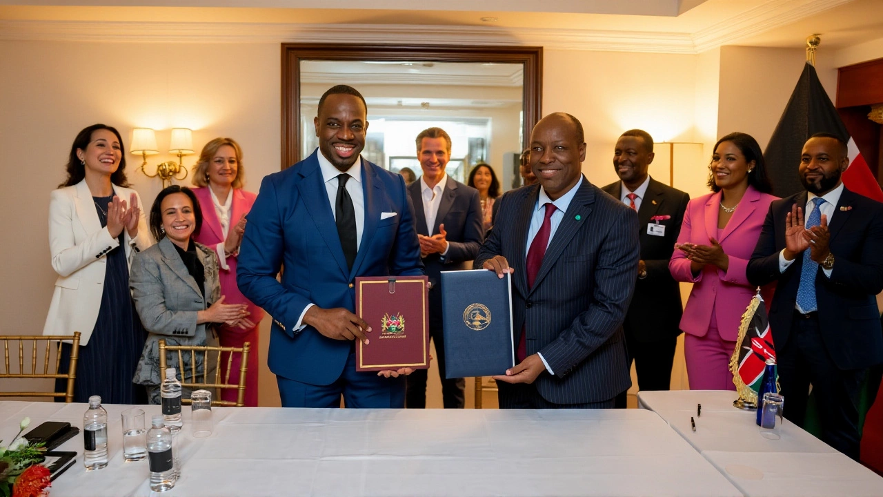 California and Kenya Forge Historic Climate and Trade Pact in New York